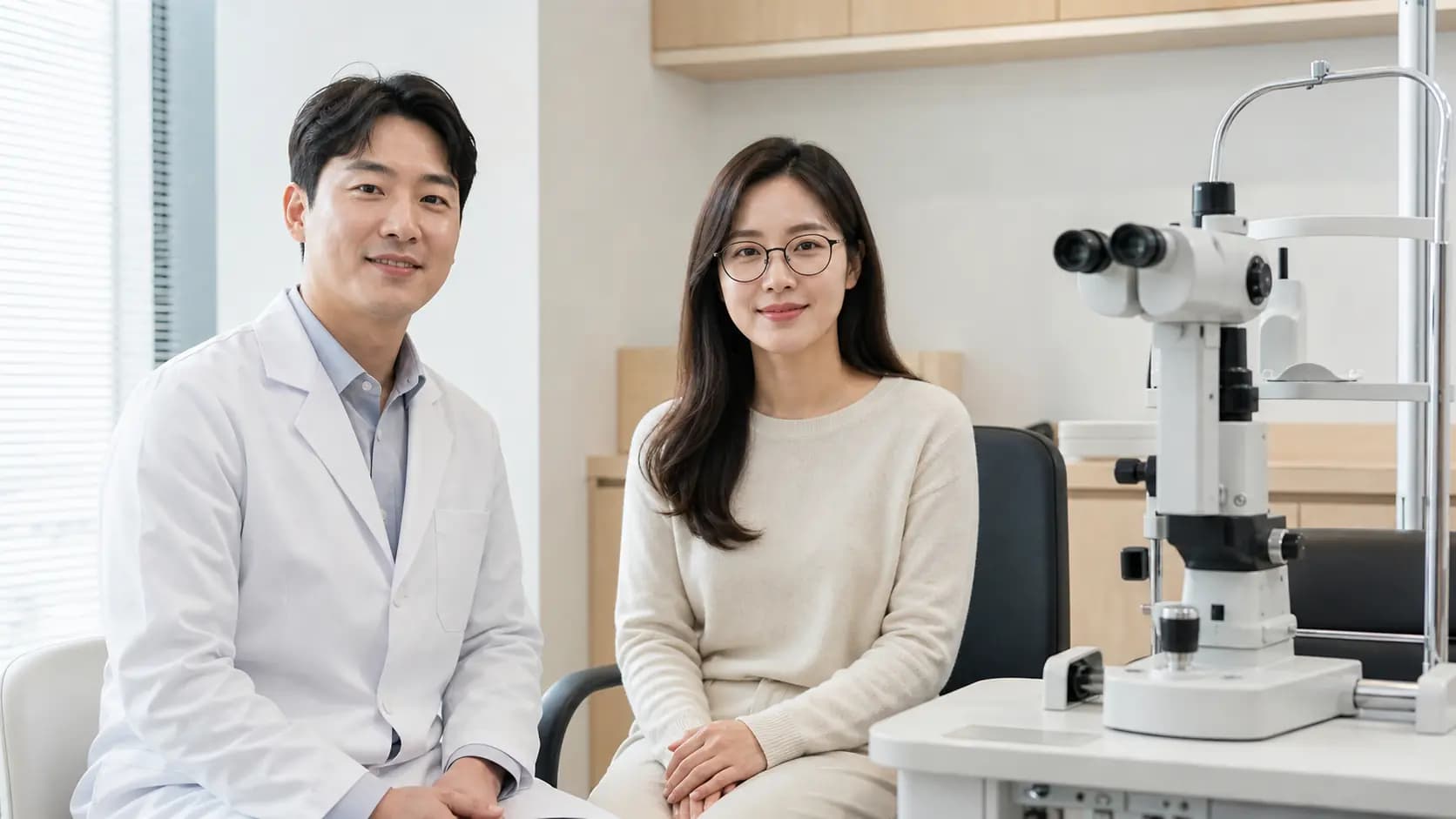 안경 도수가 안정된 뒤 정기적인 시력 확인을 받는 성인