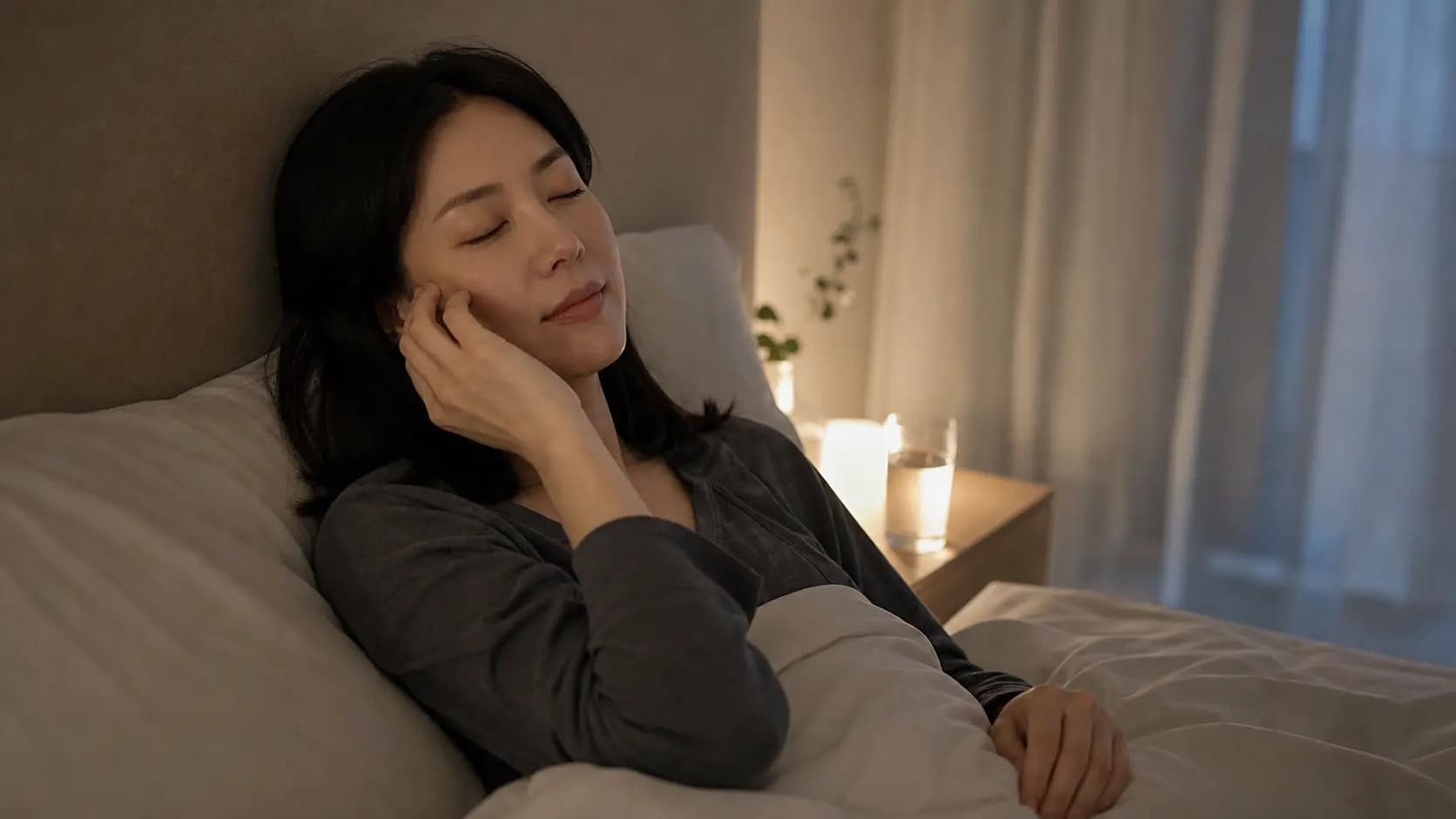 라섹 뒤 첫 며칠 동안 눈을 편안히 쉬는 성인