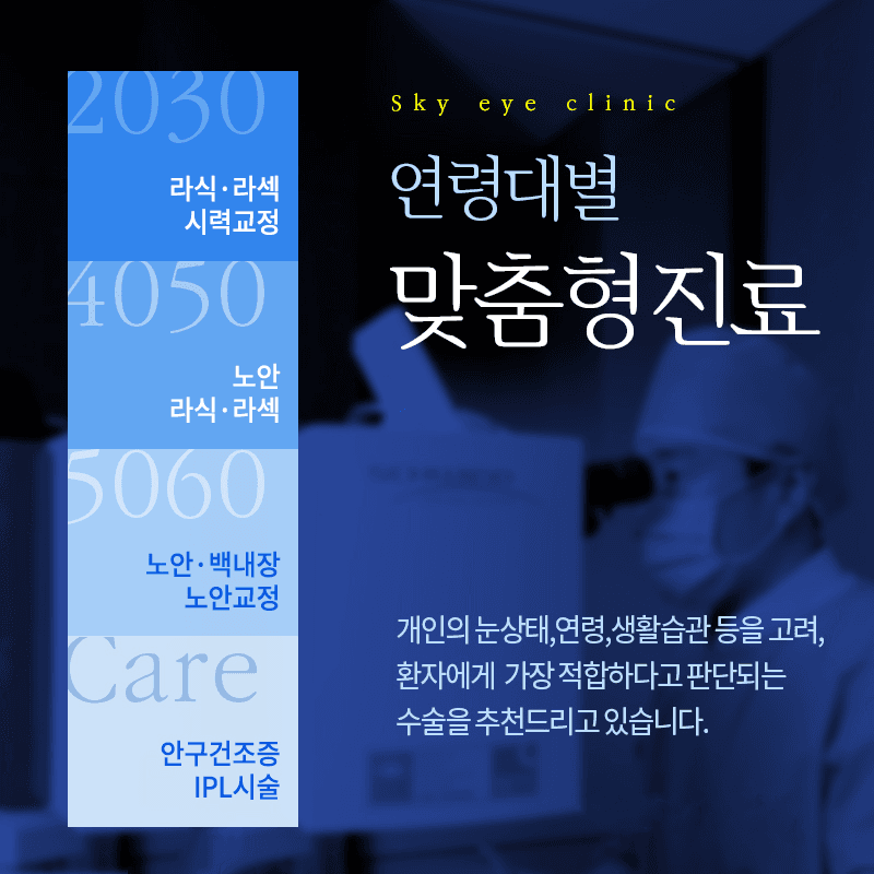 하늘안과 강남 1DAY 라식·라섹 프로그램